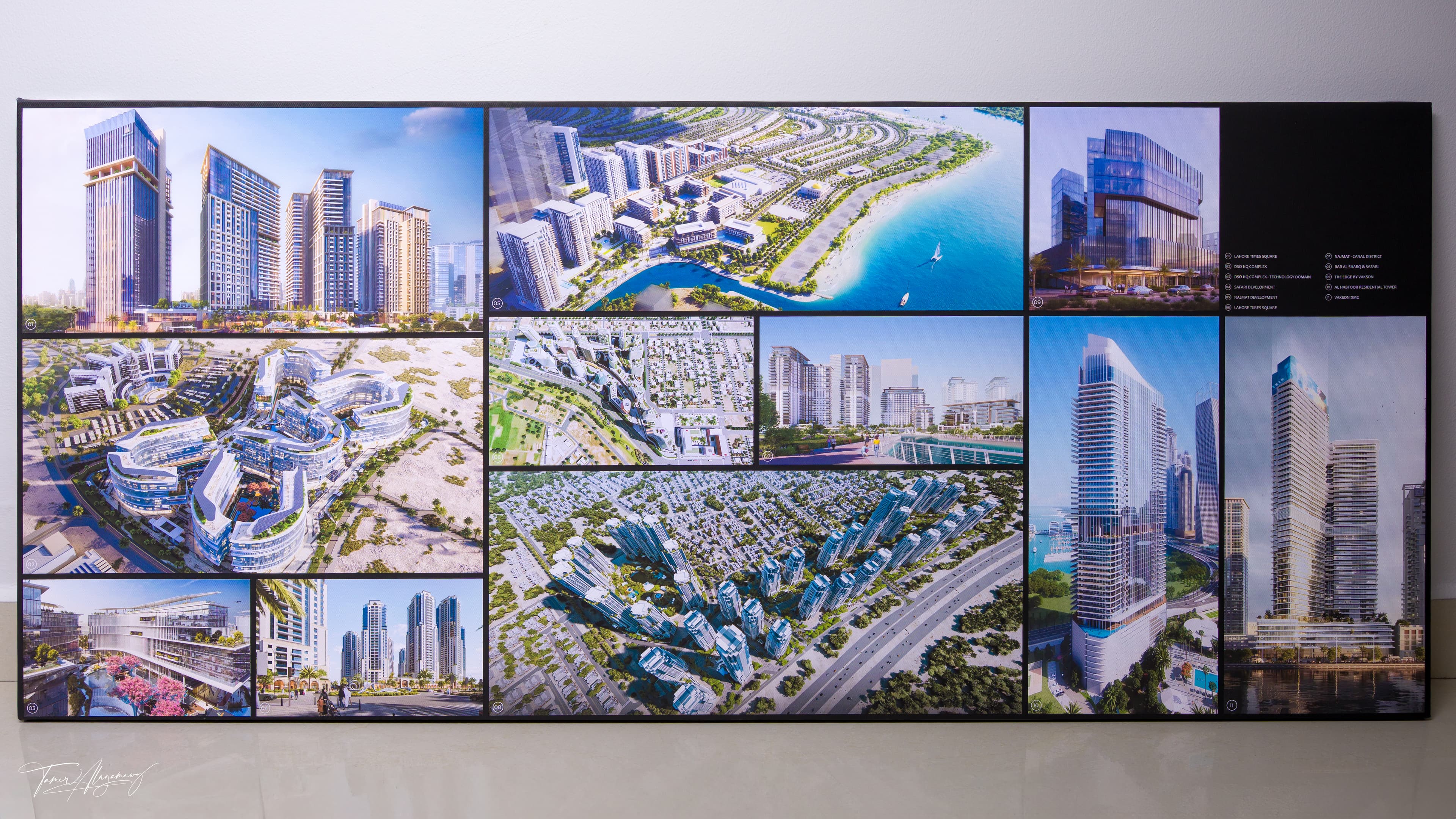 Large canvas print in modern living room