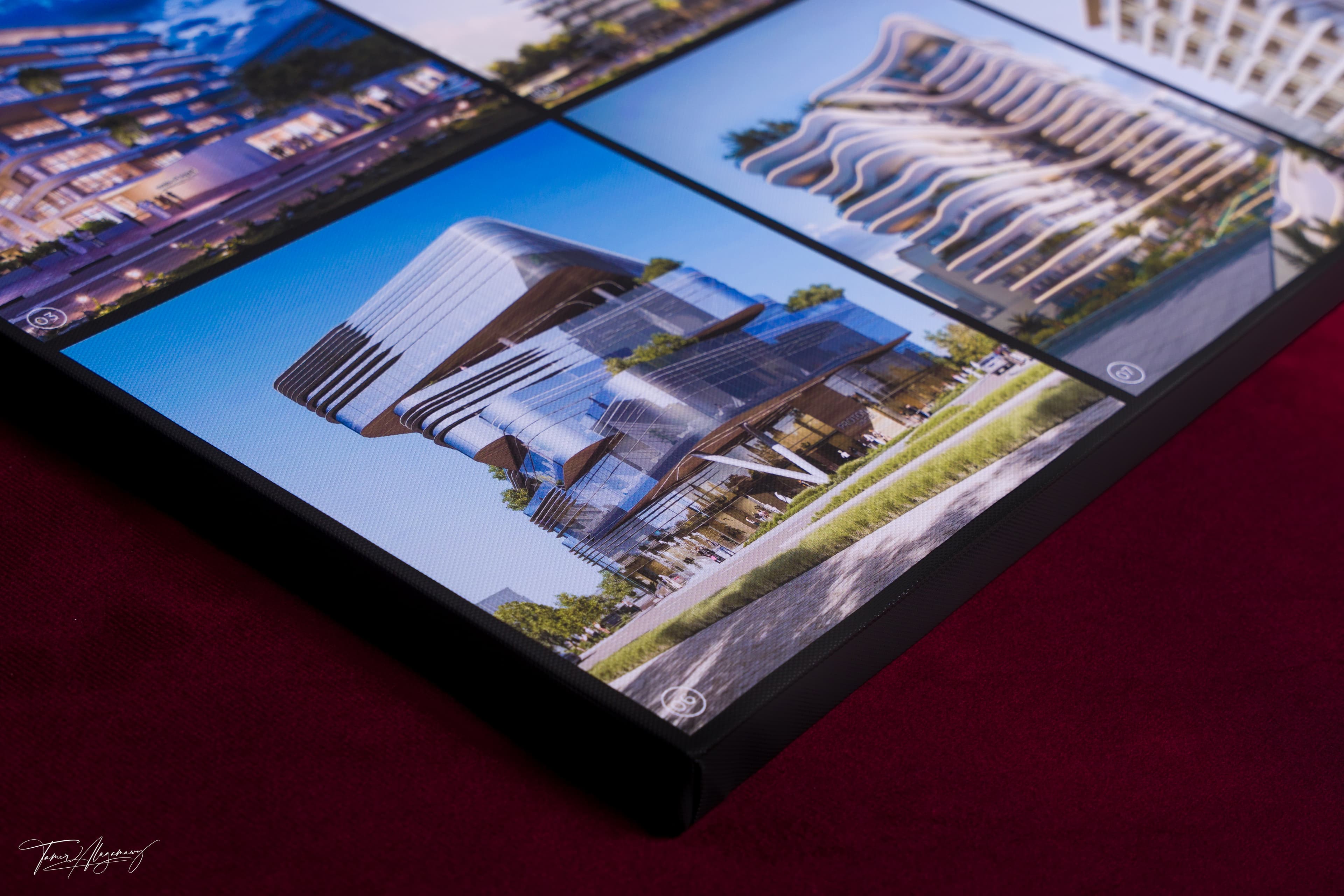 Close-up of canvas texture